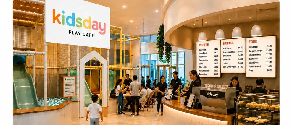 Kidsday play cafe in Sydney