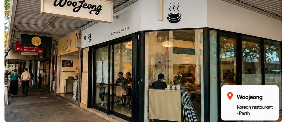 Woojeong Korean restaurant in Perth