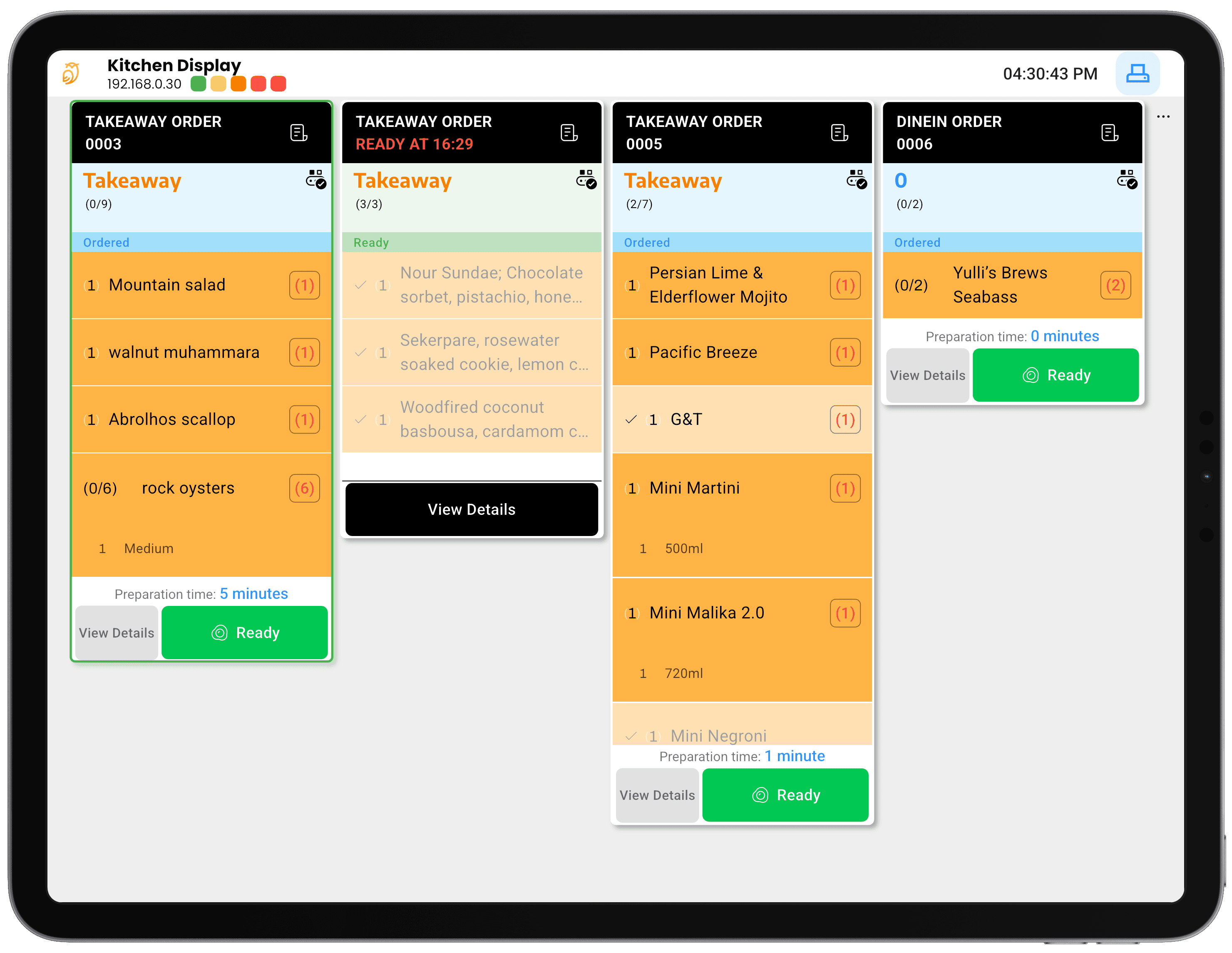 Kitchen Display screenshot